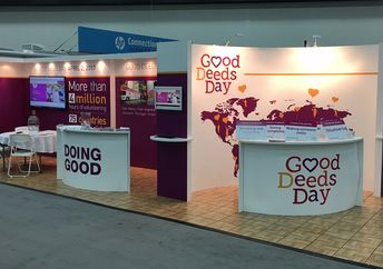 The Good Deeds Day booth at the 2016 Points of Light conference