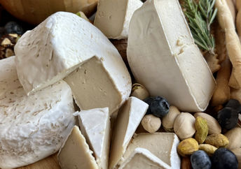 Some of the cheeses made with the plant-based casein.