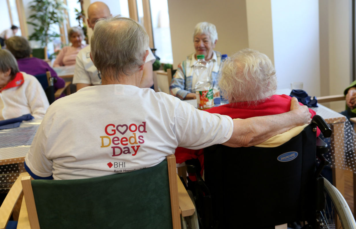 Good deeds day visiting nursing home