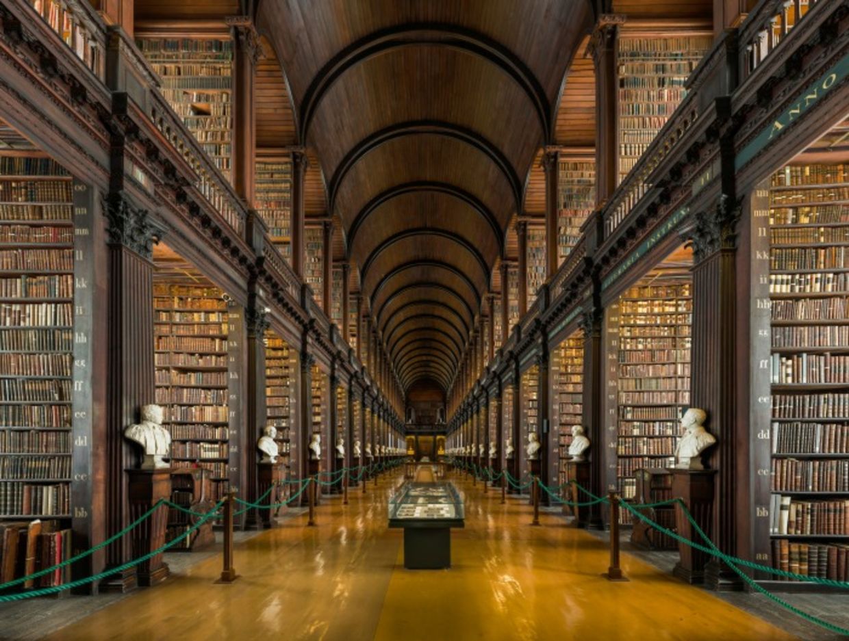 Trinity College Library in Dubling, Ireland
