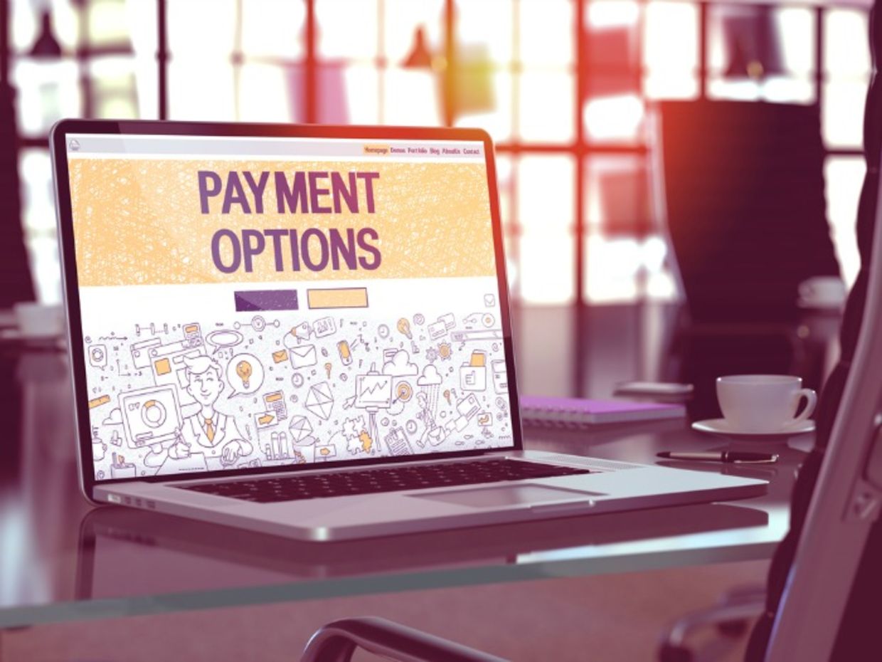 Payment options on computer