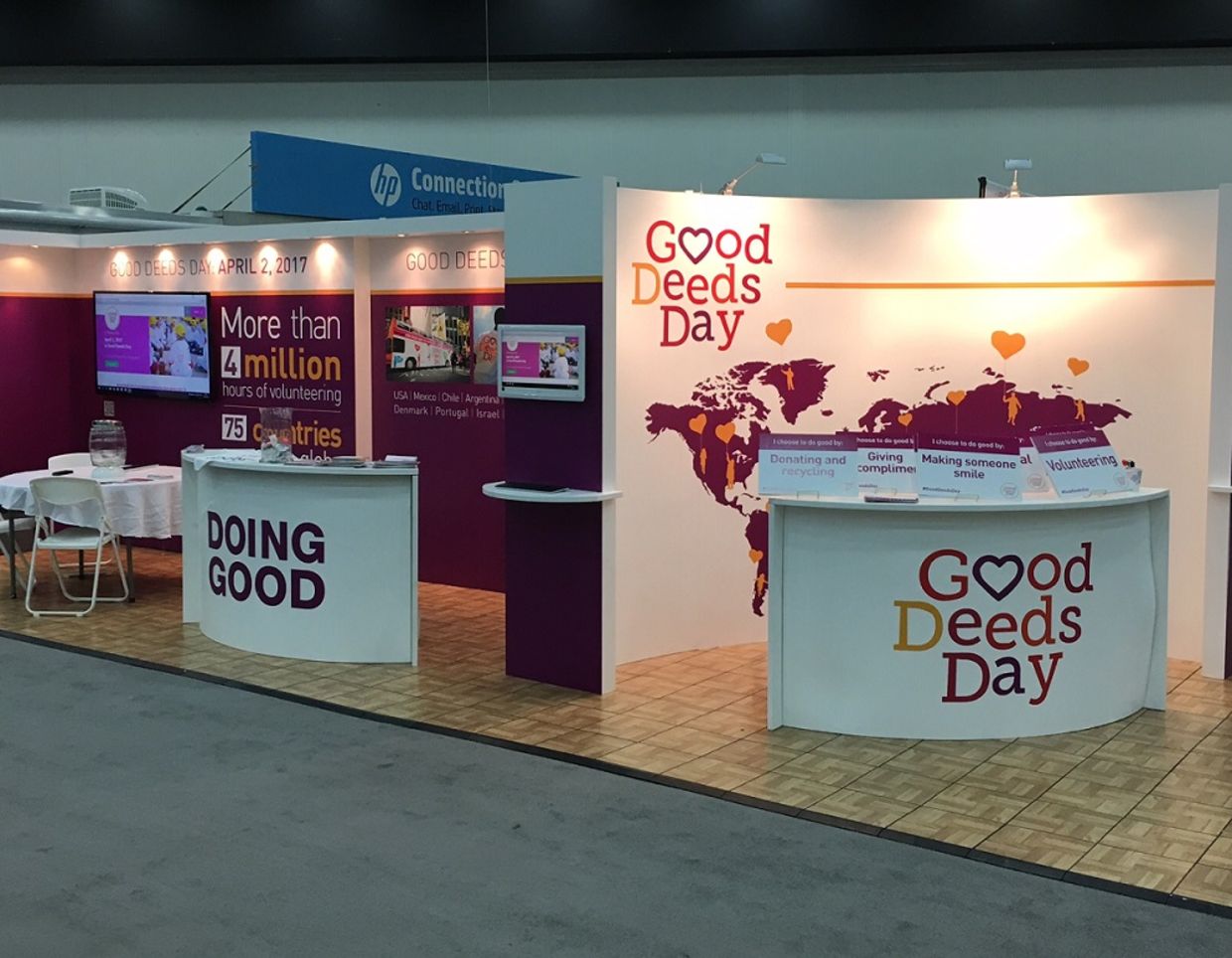 The Good Deeds Day booth at the 2016 Points of Light conference