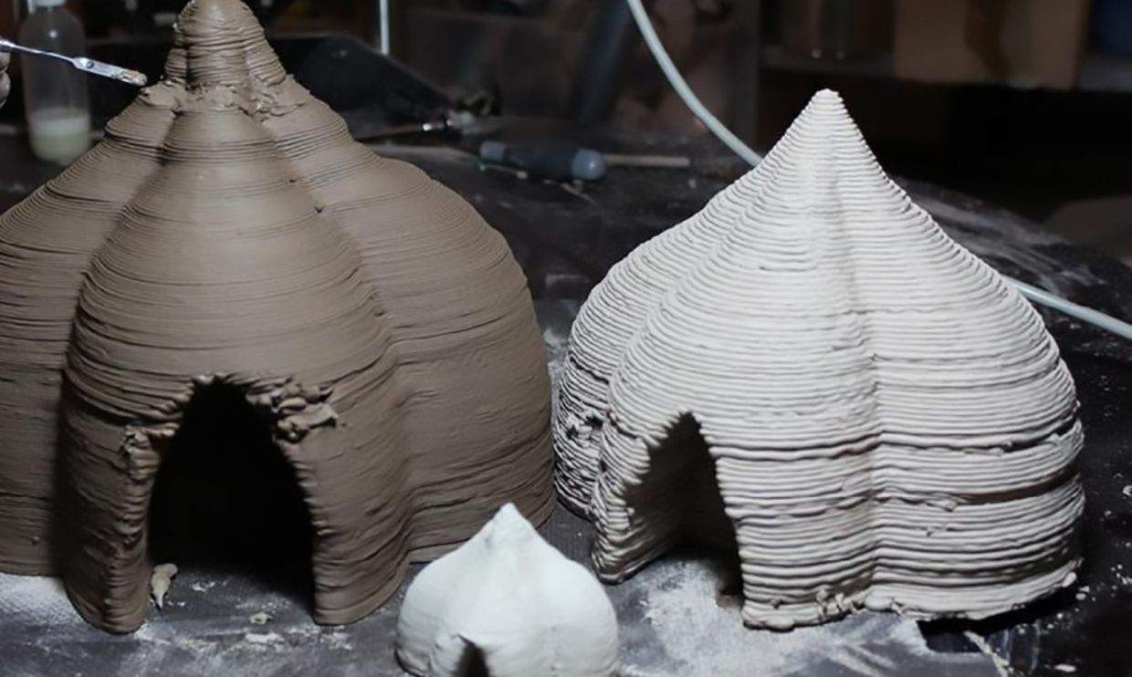 Clay prototypes show what the final full-size house could look like (Photo: WASP)