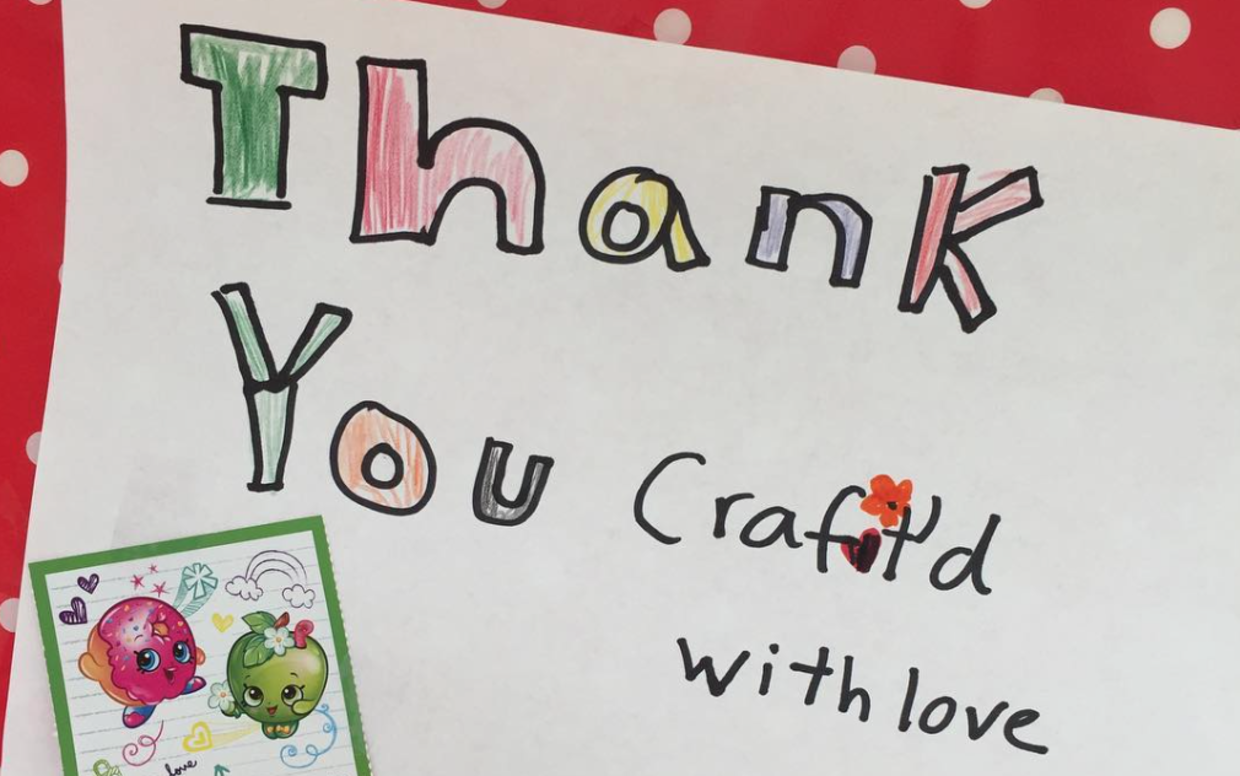 The Craft'd With Love team gets lots of love back from their thankful recipients. (Craft'd With Love)