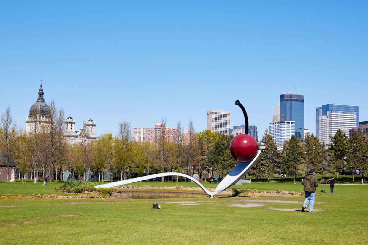 Minneapolis Sculpture giant spoon and cherry