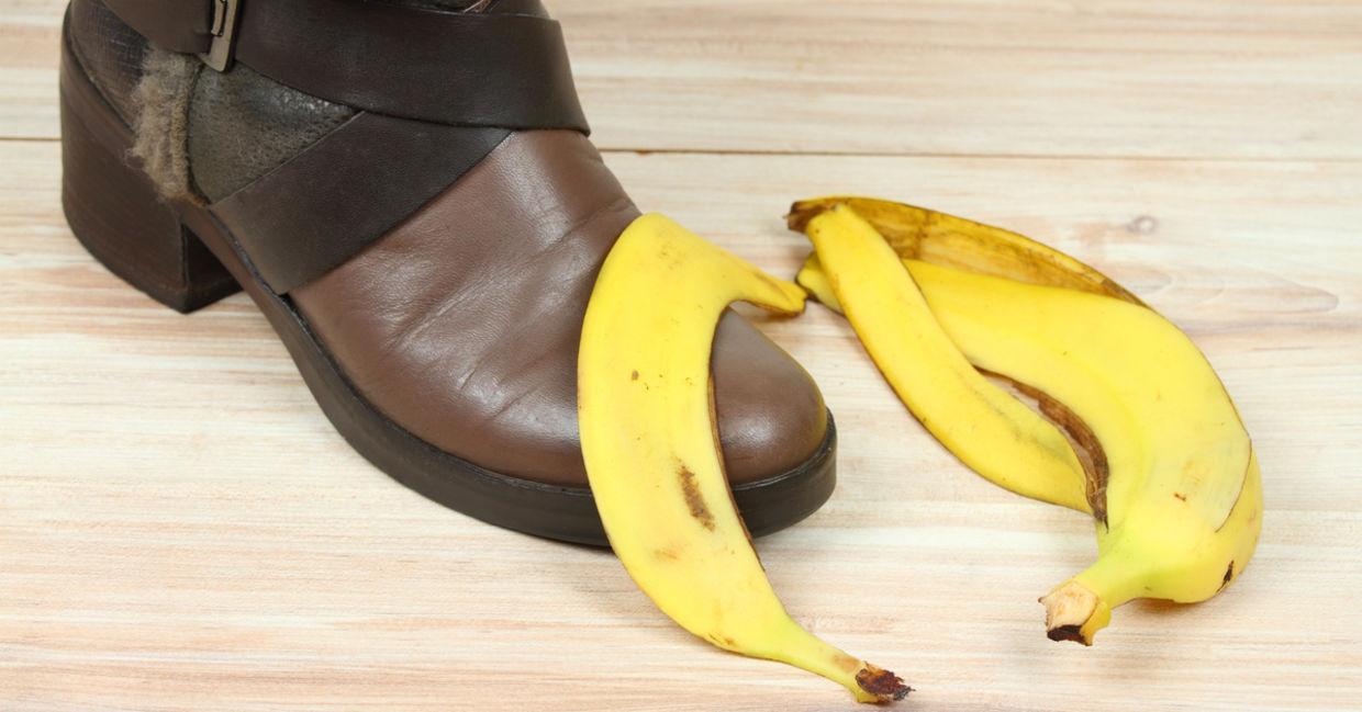 A good banana peel use is rubbing it on a shoe