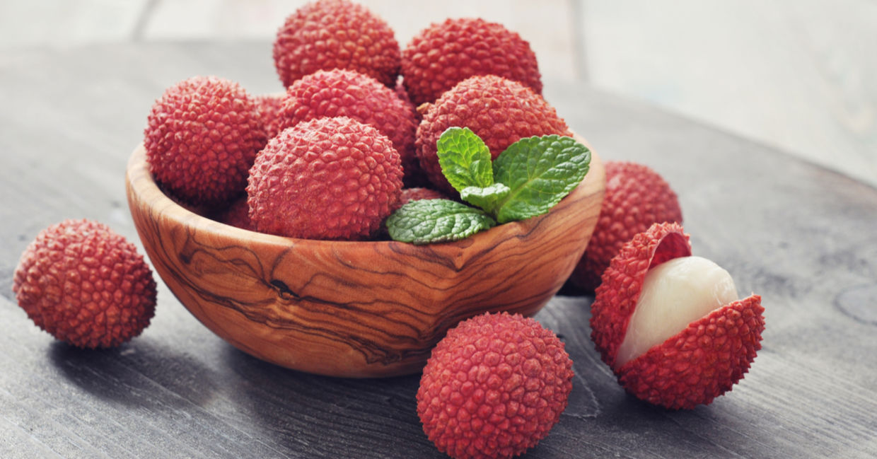 Lychee are an exotic Asian fruit that is now widely available.