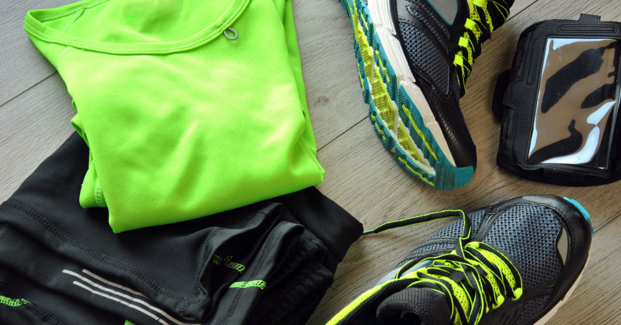 Wear the proper exercise clothing for the season.