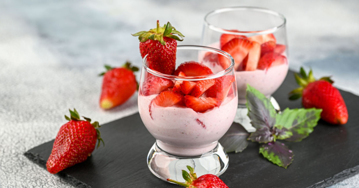 Strawberry desserts give you a vitamin boost.