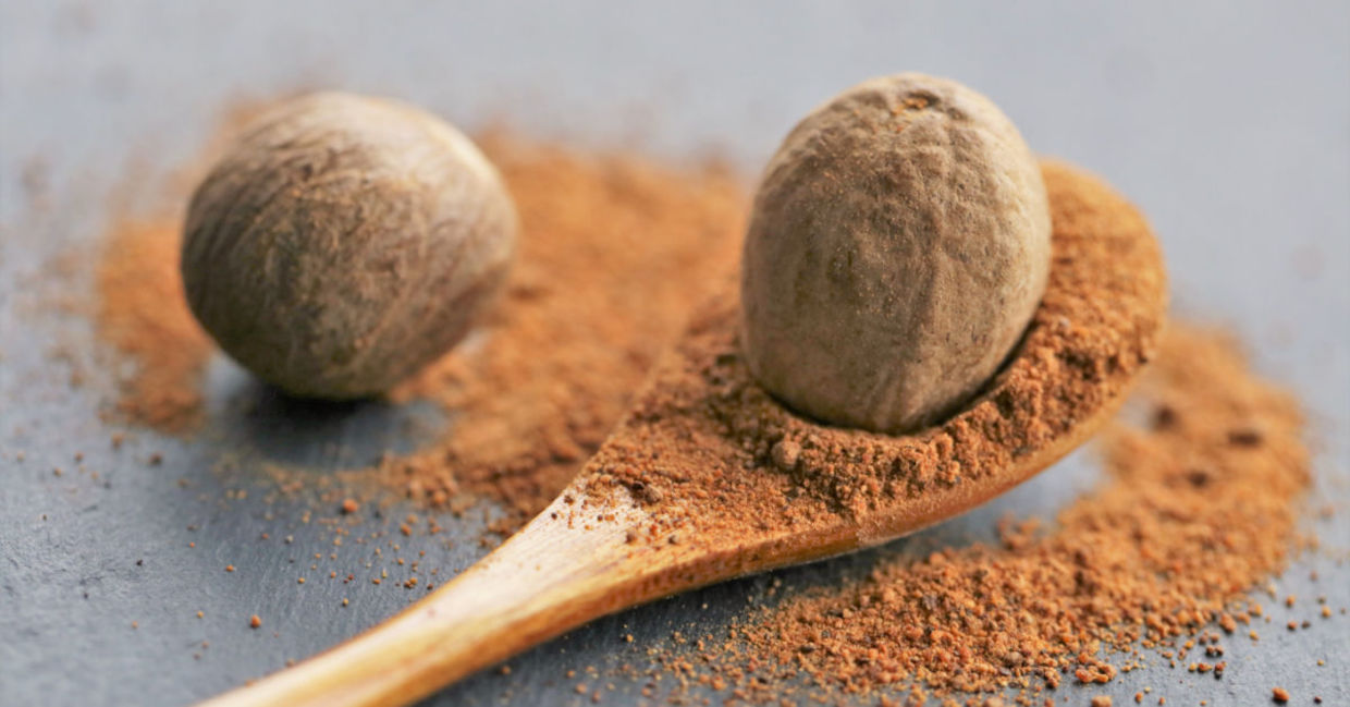 Whole and ground nutmeg is good for your health.