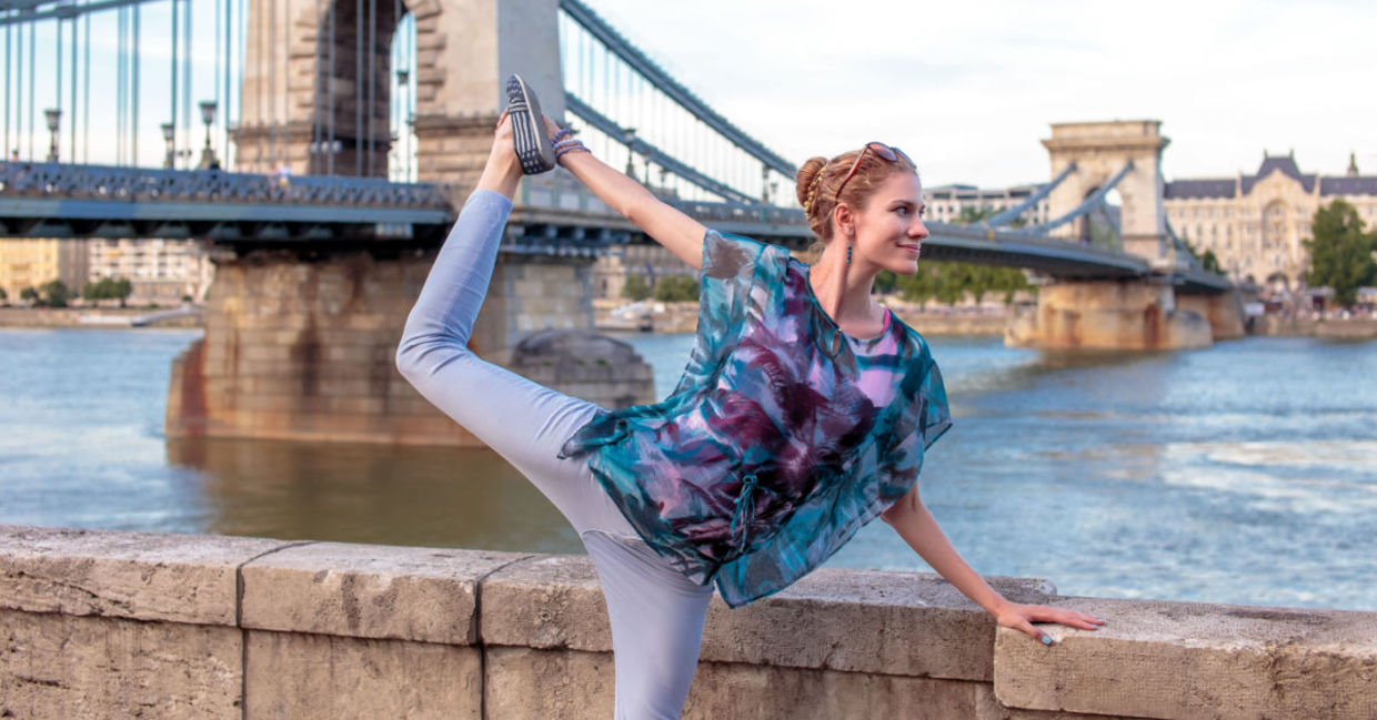 The swan yoga pose improves flexibility.