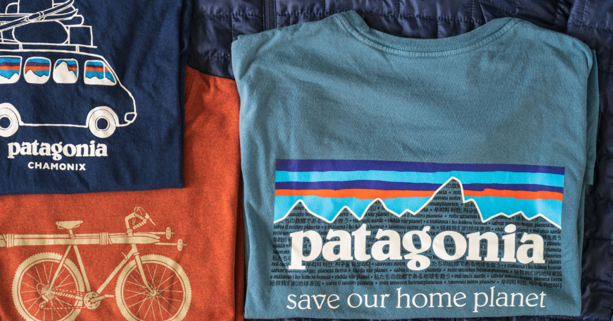 Recycled T-shirts from Patagonia.
