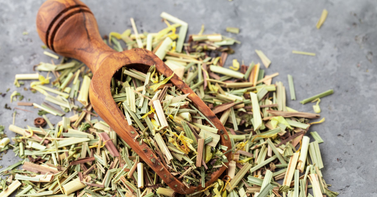 Use dried lemongrass in tea.