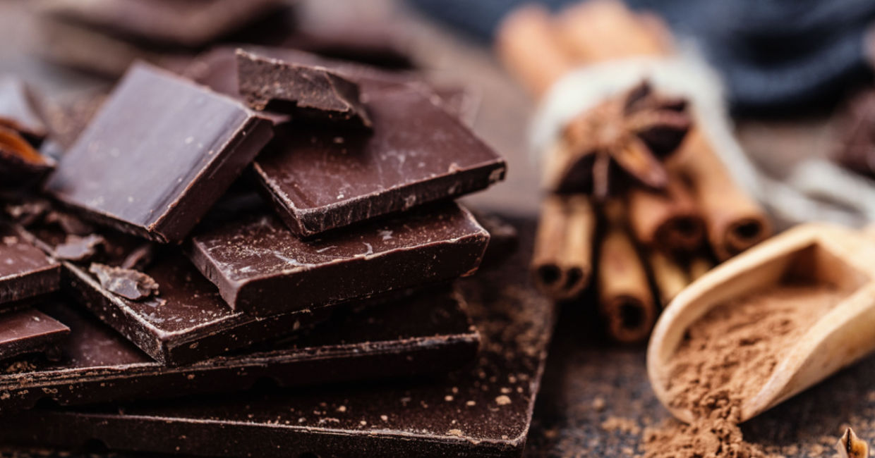 The antioxidants in dark chocolate can boost your  serotonin levels.