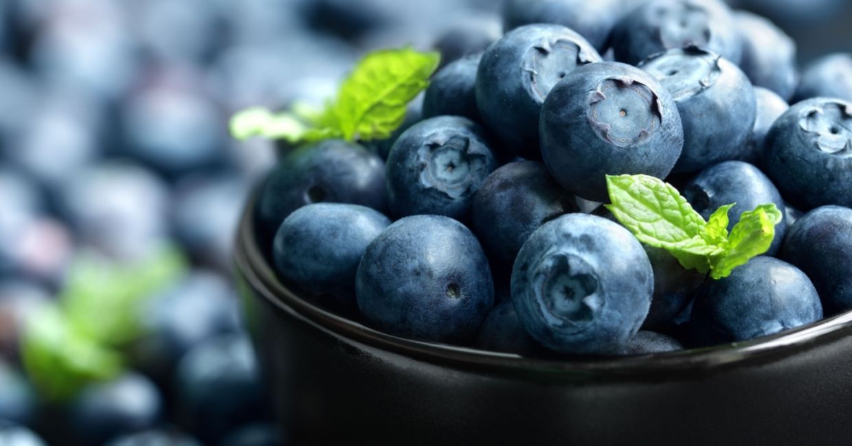 Blueberries are full of flavonoids.