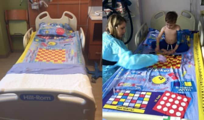 These Bedsheets are Board Games to Keep Sick Kids Entertained