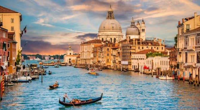 Canal in Venice.