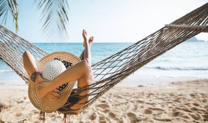 Spending time at the beach is good for your body and mind.