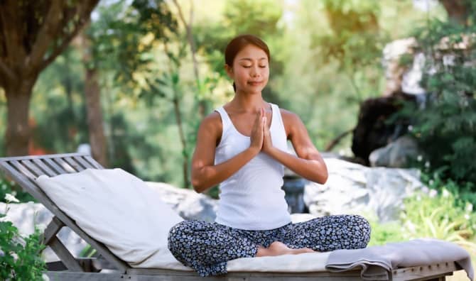 Mindful meditation.