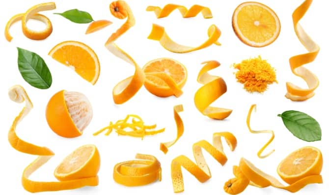 Orange peels.