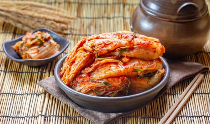 Traditional Korean kimchi.