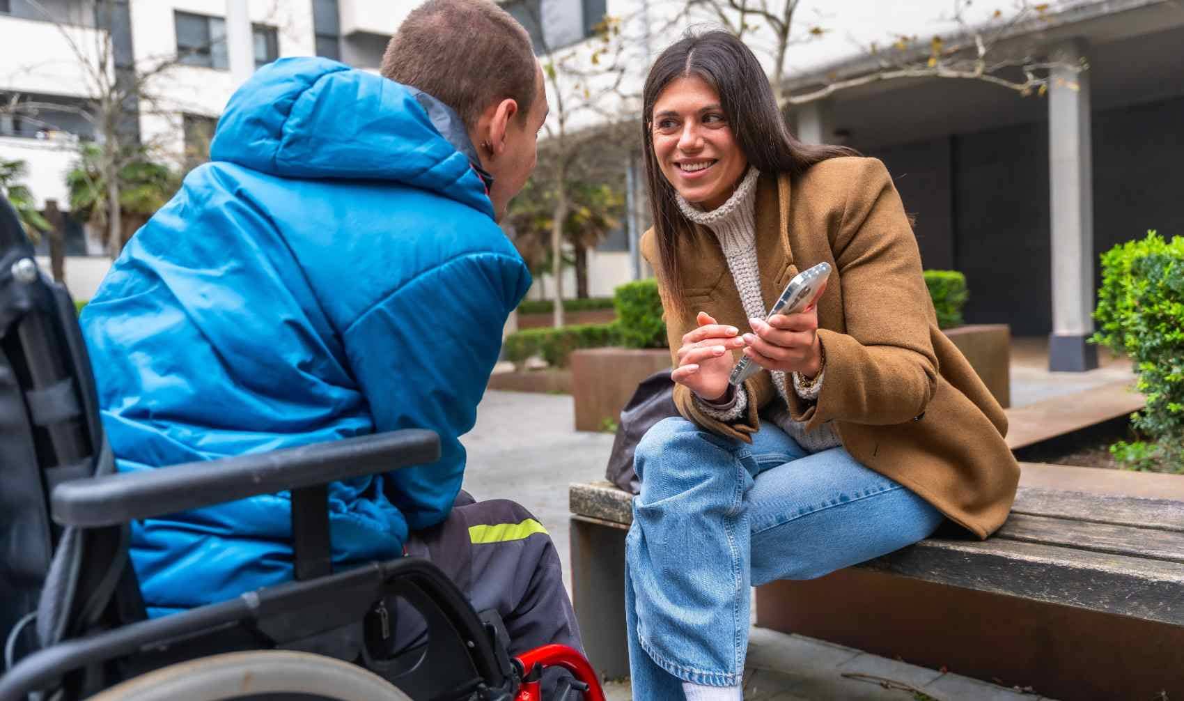 Providing support for a disabled man in the community