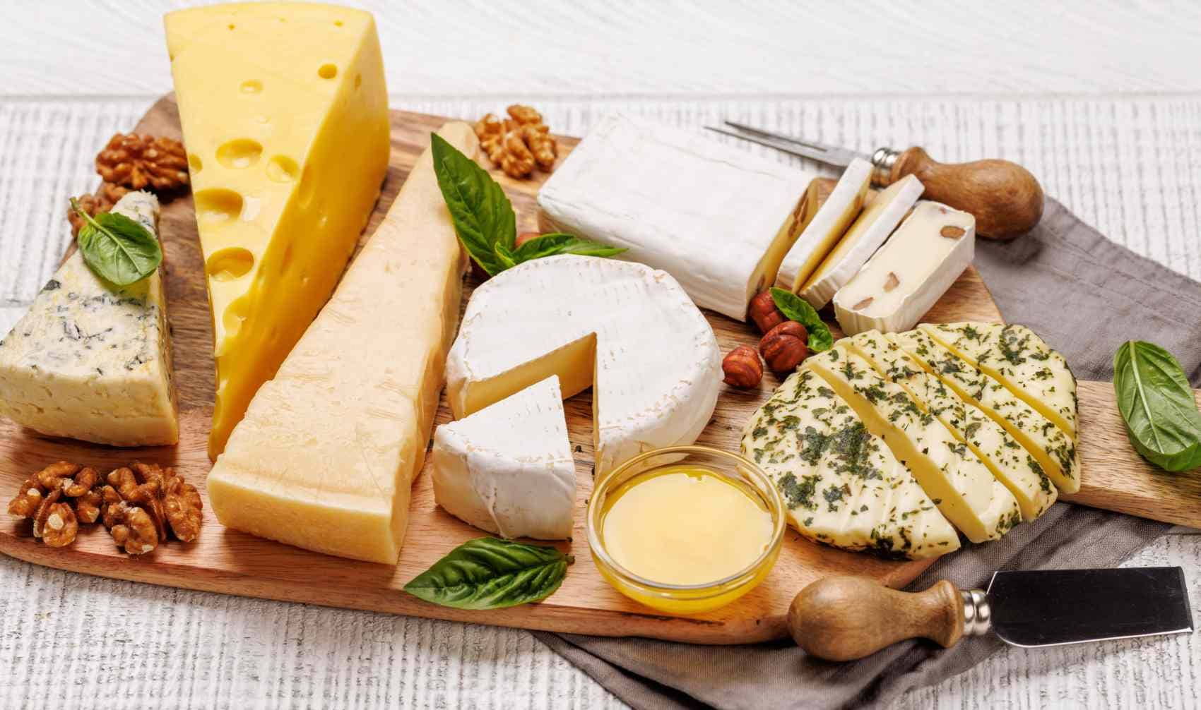 A cheese platter.