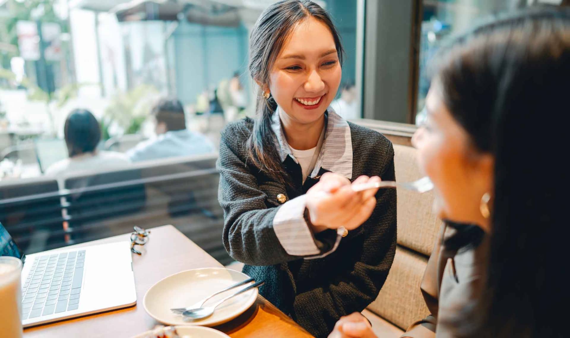 Sharing a meal builds connections.