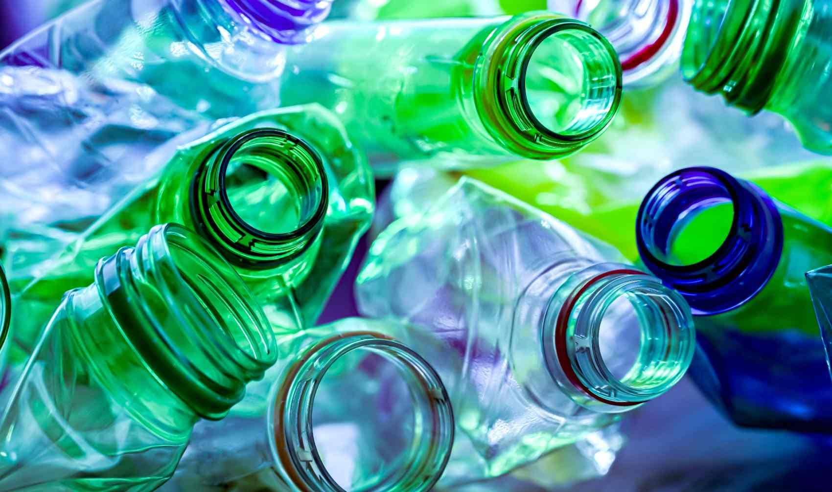 Plastic bottles.
