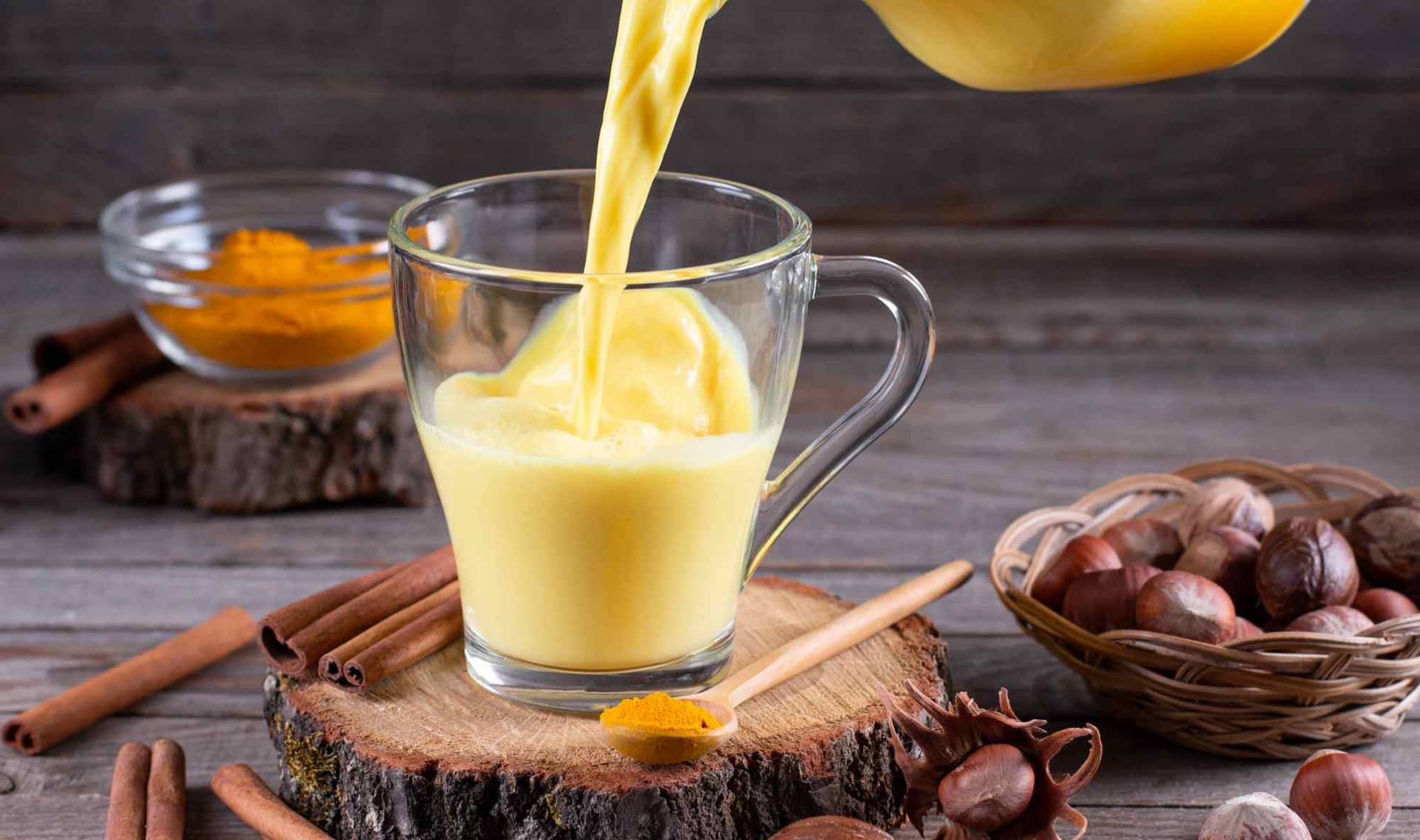 Ayurvedic moon milk for better sleep.
