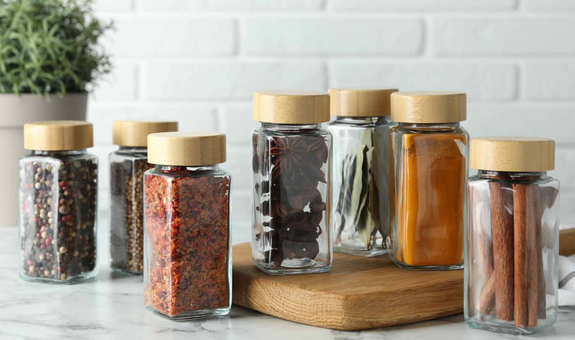 Spice jars can be reused.