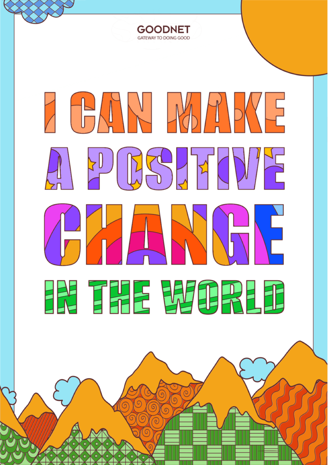 I can make a positive change