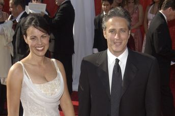 Jon and Tracey Stewart at the Emmys in 2013