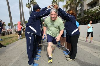 Member of Back on My Feet running