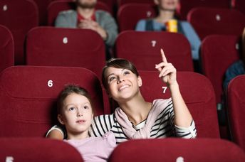 A family at the cinema