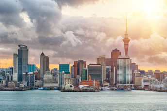 Skyline photo of the biggest city in the New Zealand, Auckland