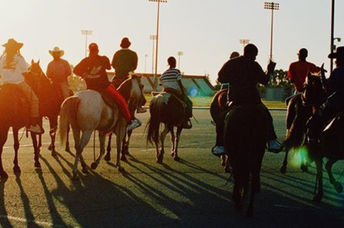 Compton Cowboys on their horses