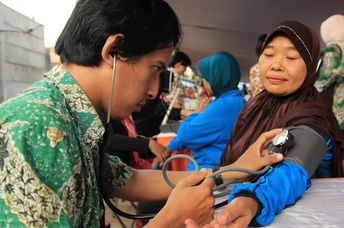 Health clinic in Indonesia.