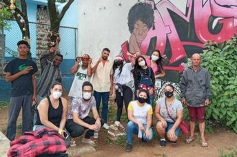 Youth volunteering on Good Deeds Day in Brazil,