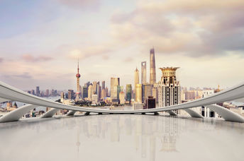 City of the future skyline.