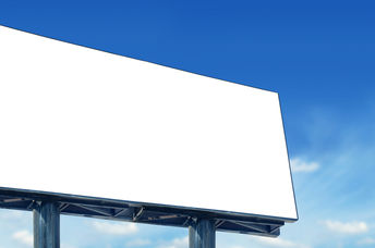 A blank billboard to turn into something more.