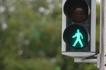 funky traffic light.