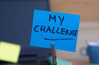 Accepting a challenge.