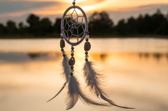 Dreamcatcher at sunset