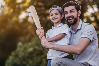 Amazing dad and son moment.