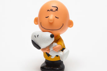 Snoopy and Charlie Brown.