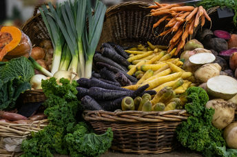 Hearty winter vegetables are a seasonal favorite.