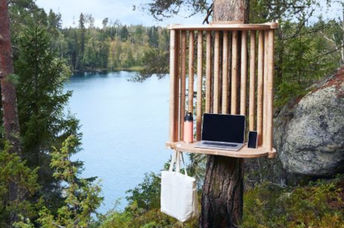 Forest workstation in Lahti, Finland
