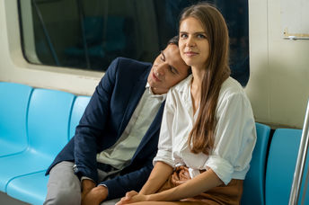 Sleeping on a stranger's shoulder on the subway.