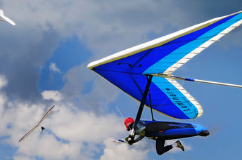 Living on the edge by hang gliding.